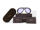 Tom Ford Black Neuhman TF882 Acetate Aviator Sunglasses
