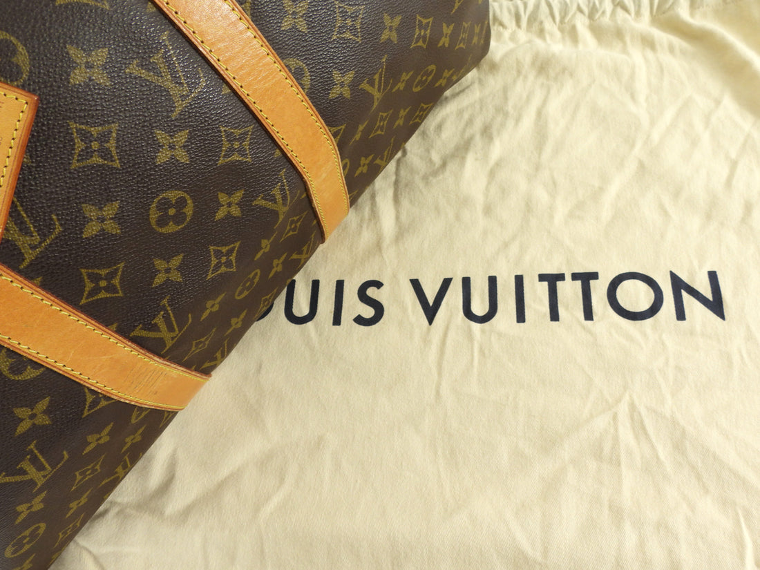 Louis Vuitton Vintage 1993 Keepall 50 Brown Monogram Coated Canvas Duffle Bag