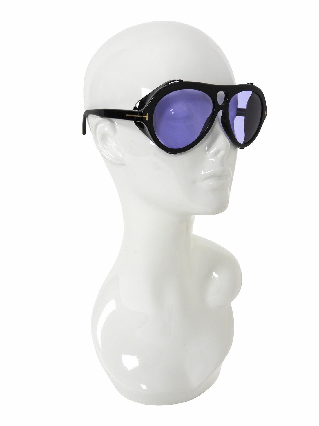 Tom Ford Black Neuhman TF882 Acetate Aviator Sunglasses