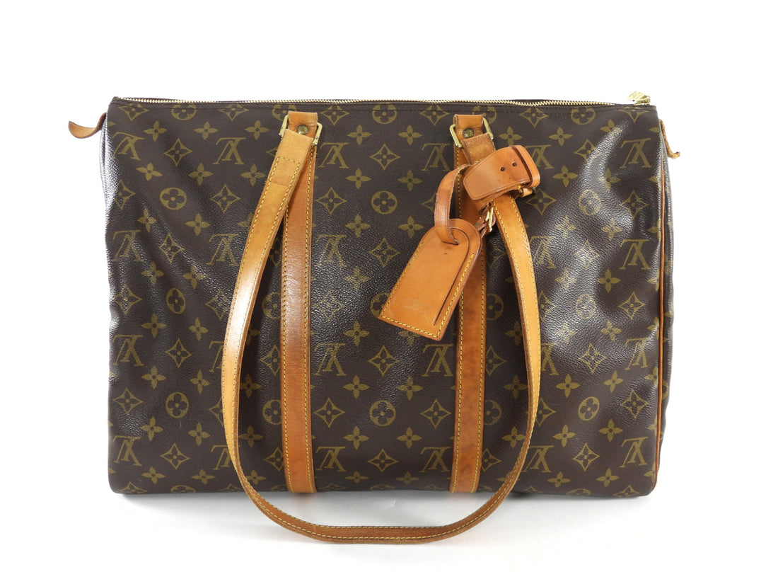 Louis Vuitton 1995 Vintage Sac Flanerie 45 Brown Monogram Coated Canvas Shoulder Tote Bag