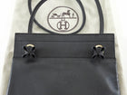 Hermes Aline TPM Black Swift Leather Mini Grooming Bag
