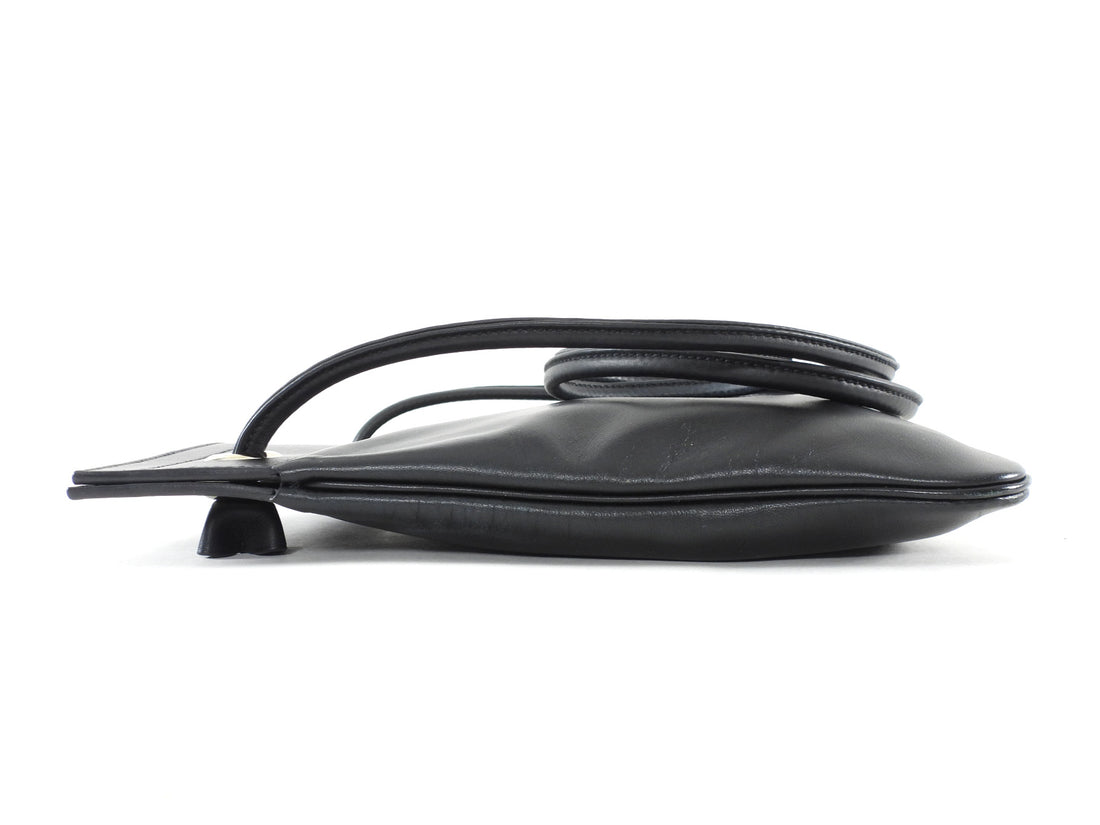 Hermes Aline TPM Black Swift Leather Mini Grooming Bag