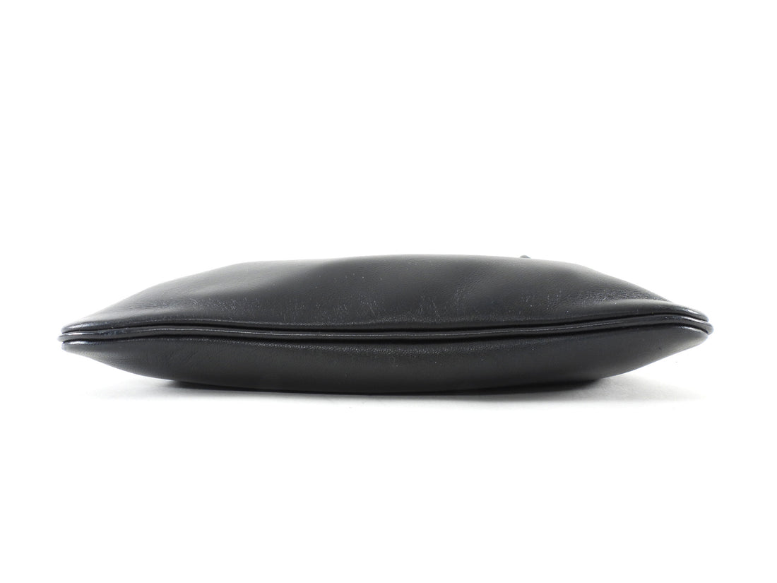 Hermes Aline TPM Black Swift Leather Mini Grooming Bag