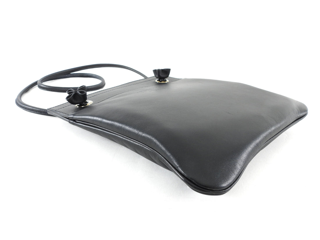 Hermes Aline TPM Black Swift Leather Mini Grooming Bag