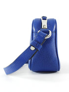 Prada Blue Leather Bandoliera Small Crossbody Bag