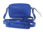 Prada Blue Leather Bandoliera Small Crossbody Bag