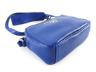 Prada Blue Leather Bandoliera Small Crossbody Bag