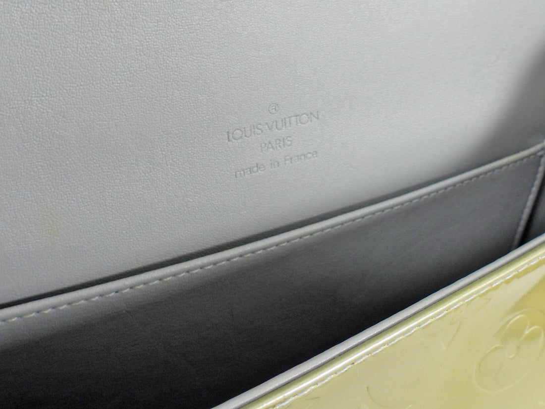 Louis Vuitton Vintage 1999 Thompson Street Yellow Monogram Vernis Shoulder Bag