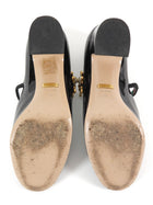 Gucci Black Patent Leather Bee Buckle Mary Jane Heels - 36