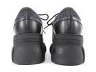 Gucci Midnight Navy and Black Monogram Nylon Combo Romance Derby Shoes - 35
