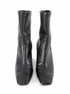 Coperni Black Stretch Nappa Leather Curve Heel Ankle Boots - 36