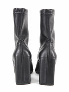 Coperni Black Stretch Nappa Leather Curve Heel Ankle Boots - 36