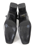 Coperni Black Stretch Nappa Leather Curve Heel Ankle Boots - 36