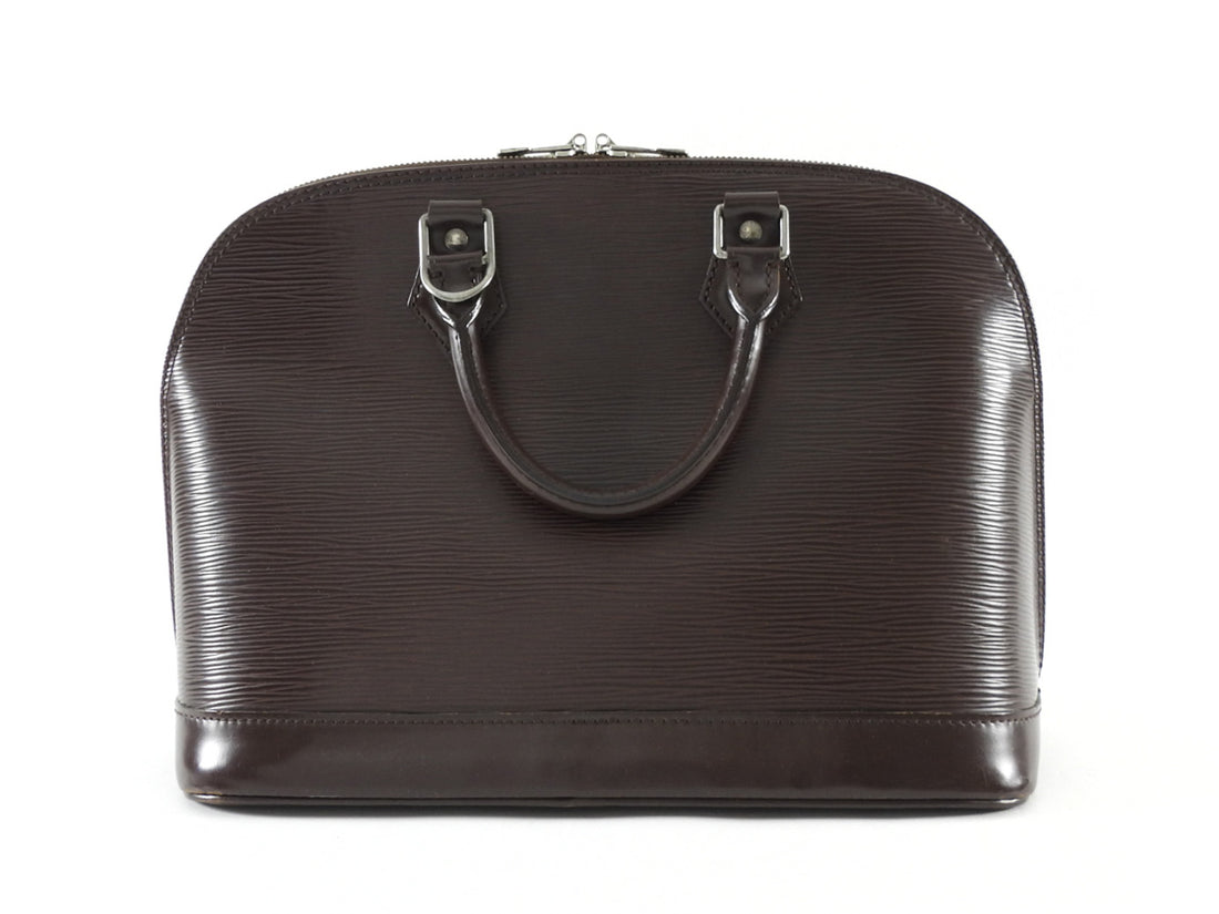 Louis Vuitton Vintage 2002 Brown Epi Leather Alma PM Bag