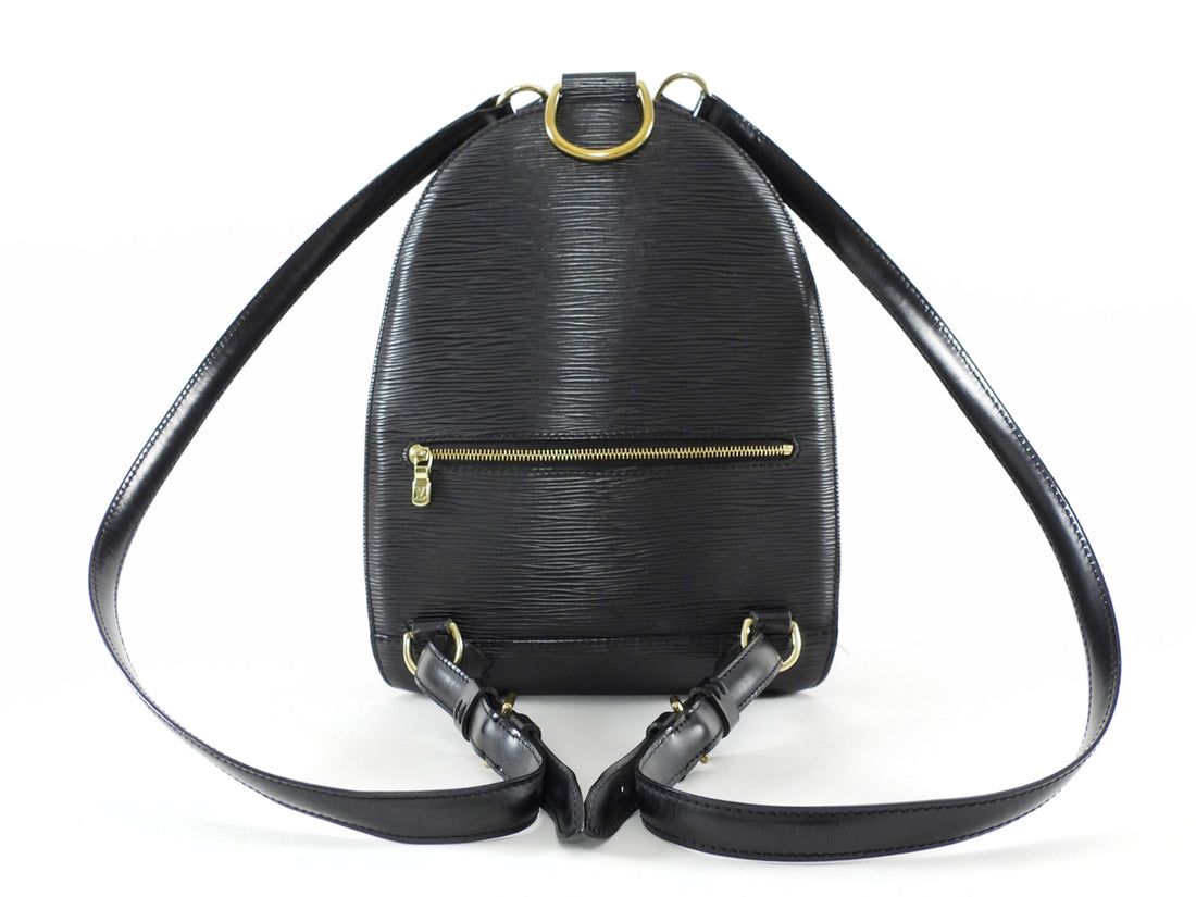 Louis Vuitton Vintage 2000 Mabilon Black Epi Leather Backpack