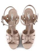 Yves Saint Laurent Blush Pink Tribute Platform Heeled Sandals - 37