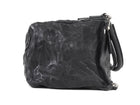 Givenchy Black Aged Pepe Leather Medium Satchel Bag