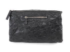 Givenchy Black Aged Pepe Leather Medium Satchel Bag