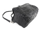 Givenchy Black Aged Pepe Leather Medium Satchel Bag