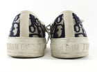 Dior Deep Blue White Walk'n'Dior Oblique Embroidered Canvas Low Top Sneaker - 37