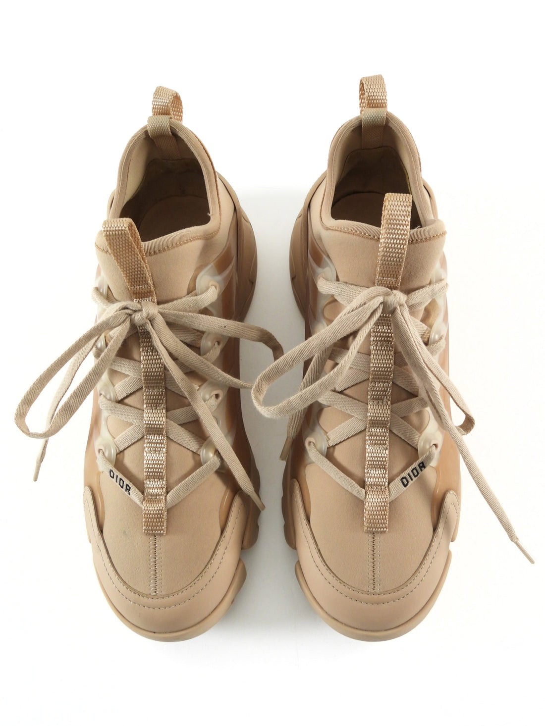 Dior Blush Nude D-Connect Blush Beige Neoprene and Rubber Sneaker - 37