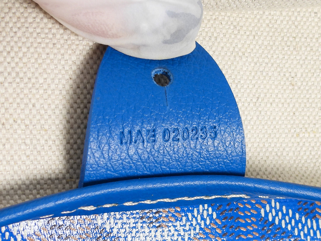 Goyard Blue Goyardine Coated Canvas Artois MM Tote Bag