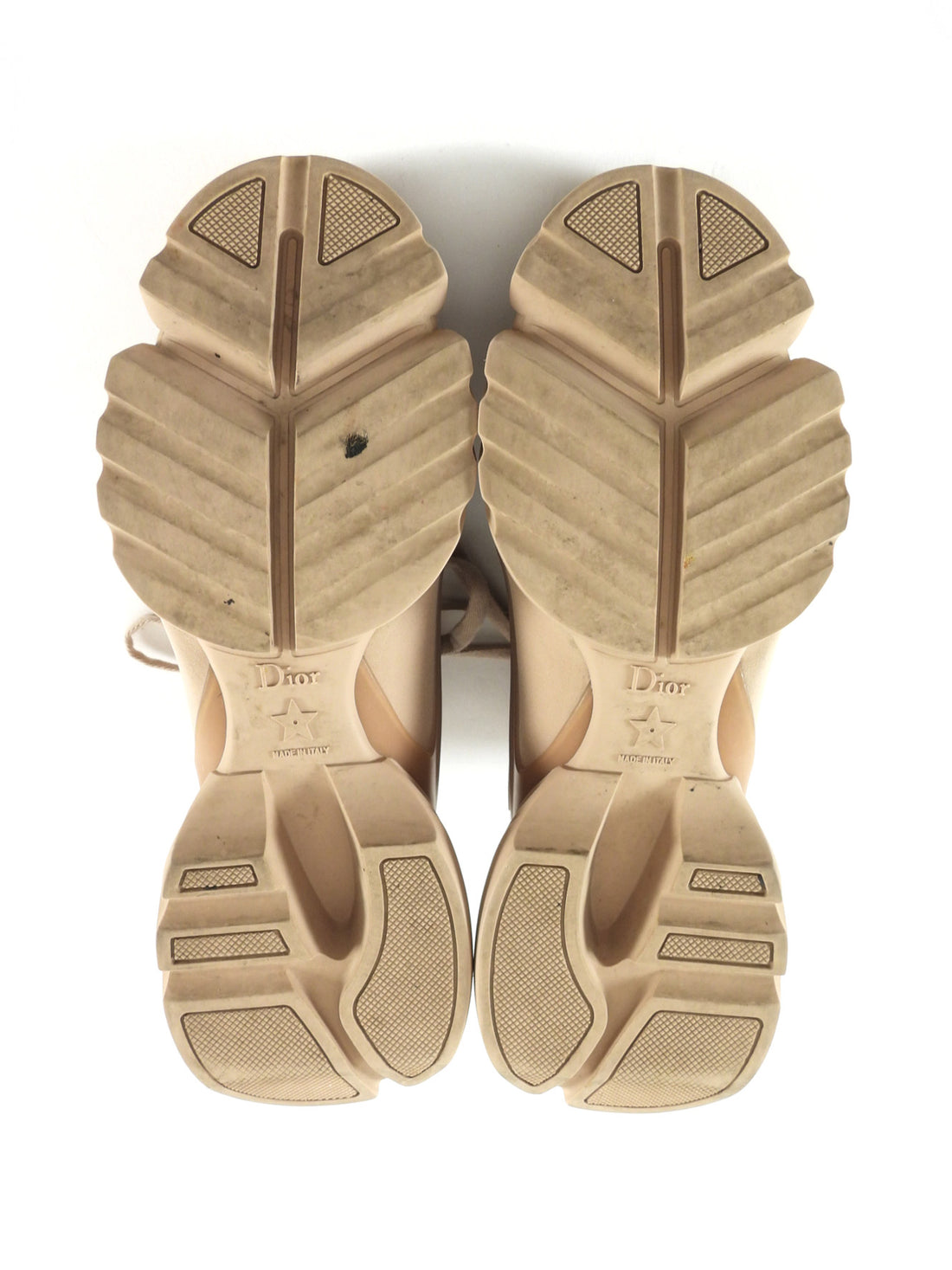 Dior Blush Nude D-Connect Blush Beige Neoprene and Rubber Sneaker - 37