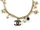 Chanel 06A Faux Pearl, Resin and Enamel CC Charm Gold Tone Chain Necklace