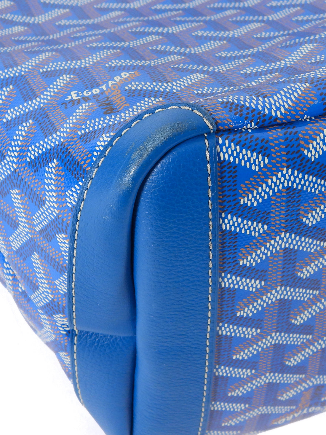 Goyard Blue Goyardine Coated Canvas Artois MM Tote Bag