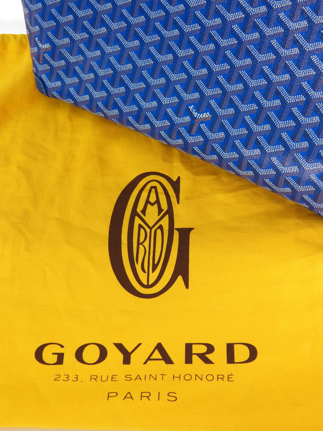 Goyard Blue Goyardine Coated Canvas Artois MM Tote Bag