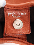 YSL Rive Gauche Burnt Orange Vintage SS2004 St Tropez Small Ruffle Leather Bag