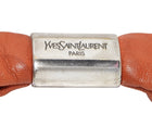 YSL Rive Gauche Burnt Orange Vintage SS2004 St Tropez Small Ruffle Leather Bag