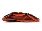 YSL Rive Gauche Burnt Orange Vintage SS2004 St Tropez Small Ruffle Leather Bag