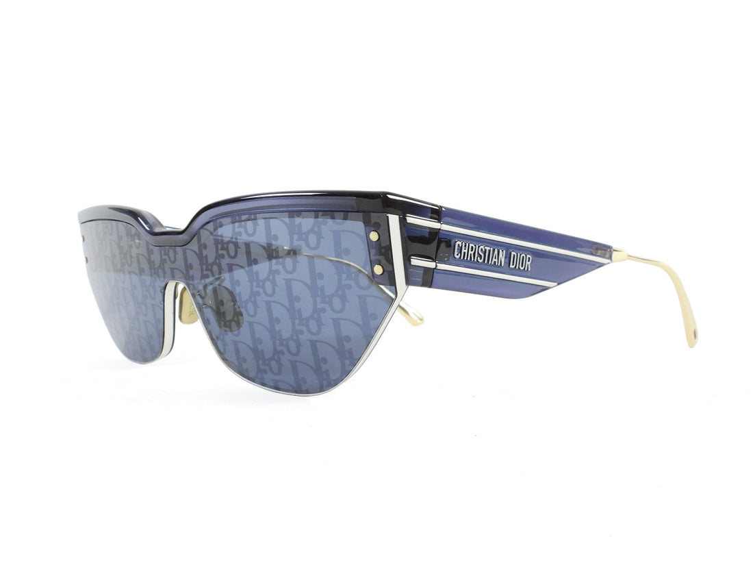 Dior Blue DiorClub M3U Oblique Lens Cat Eye Sunglasses