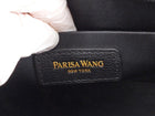 Parisa Wang Grace Black Leather Soft Two Way Top Handle Bag