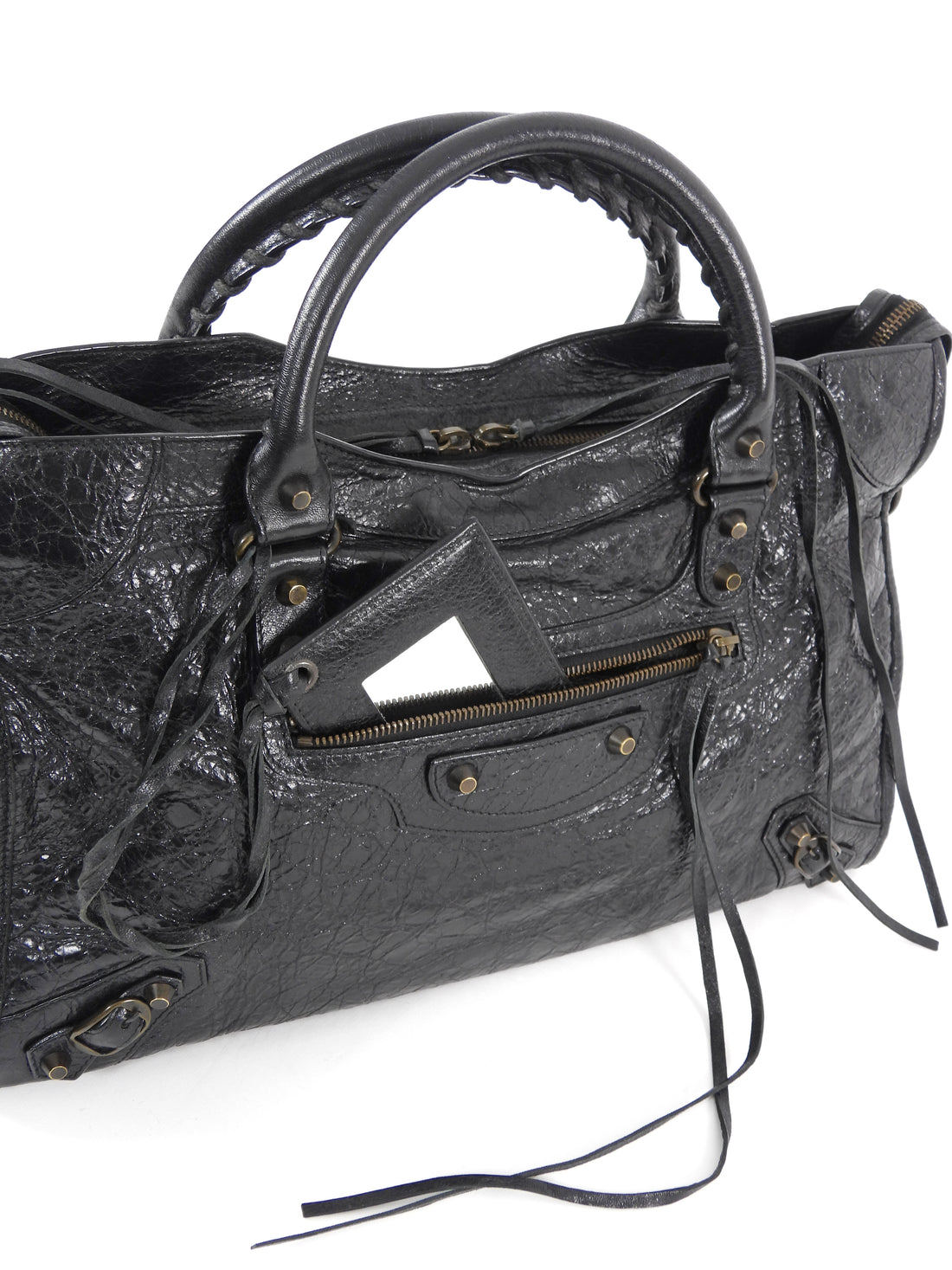 Balenciaga AW2012 Lambskin Arena Classic City Medium Moto Bag