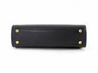 Parisa Wang Grace Black Leather Soft Two Way Top Handle Bag