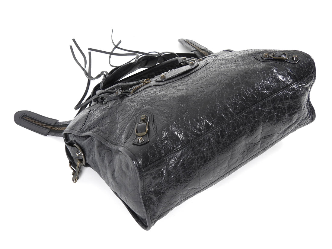 Balenciaga AW2012 Lambskin Arena Classic City Medium Moto Bag