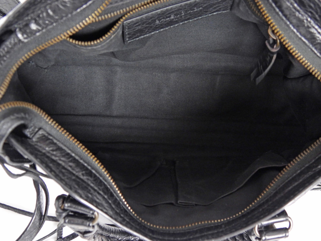 Balenciaga Arena Lambskin Classic City Small Moto Bag