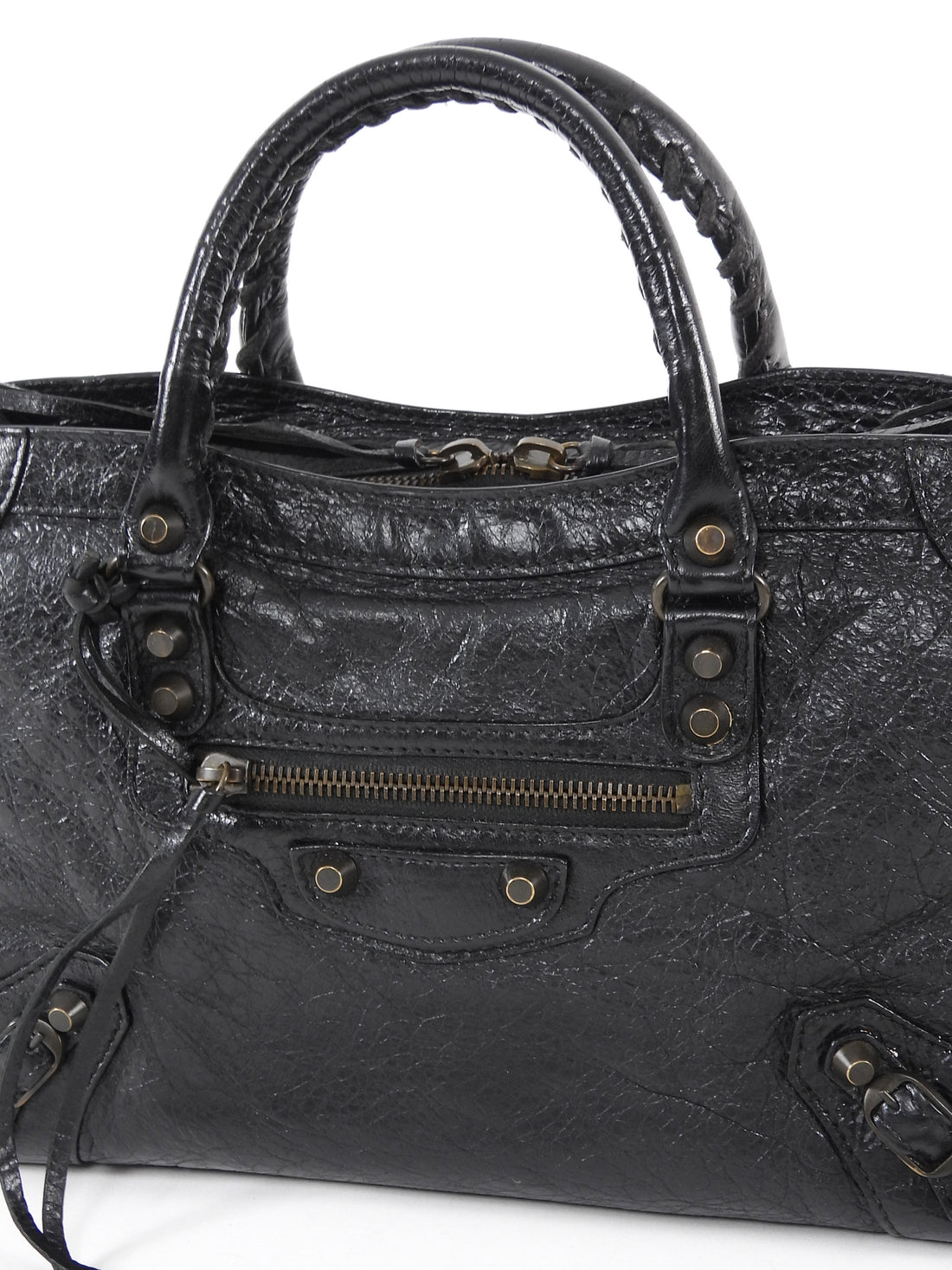 Balenciaga Arena Lambskin Classic City Small Moto Bag