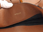 Demellier Tan Brown Leather Vertical Vancouver Tote Bag