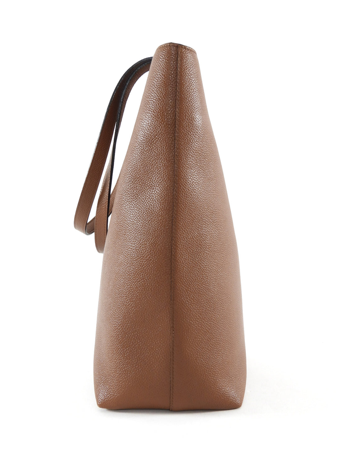 Demellier Tan Brown Leather Vertical Vancouver Tote Bag