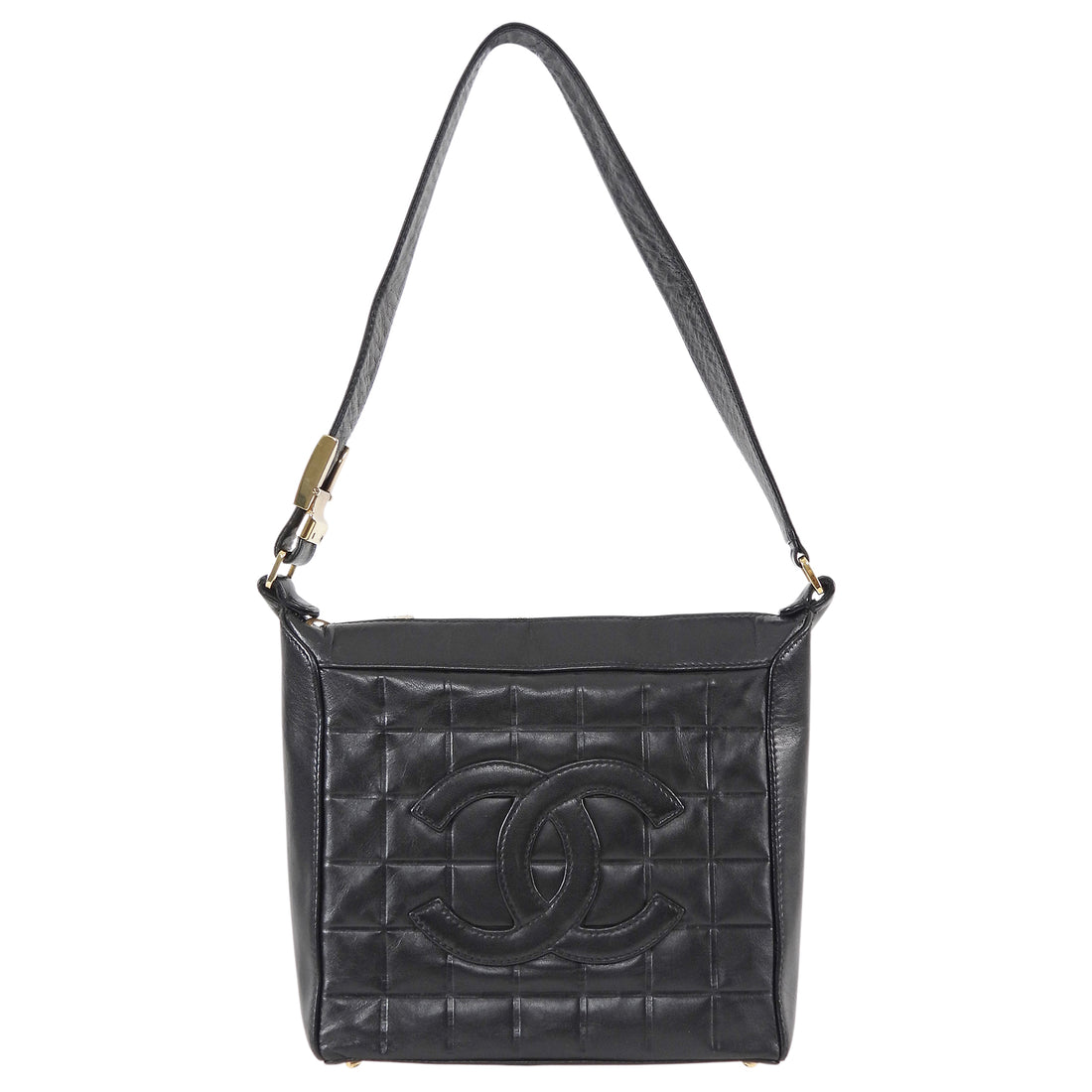 Chanel Vintage 2000 Y2K Choco Bar CC Shoulder Bag