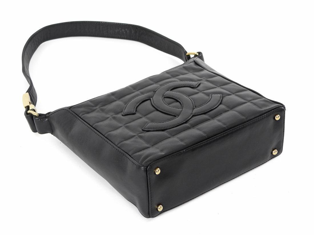 Chanel Vintage 2000 Y2K Choco Bar CC Shoulder Bag