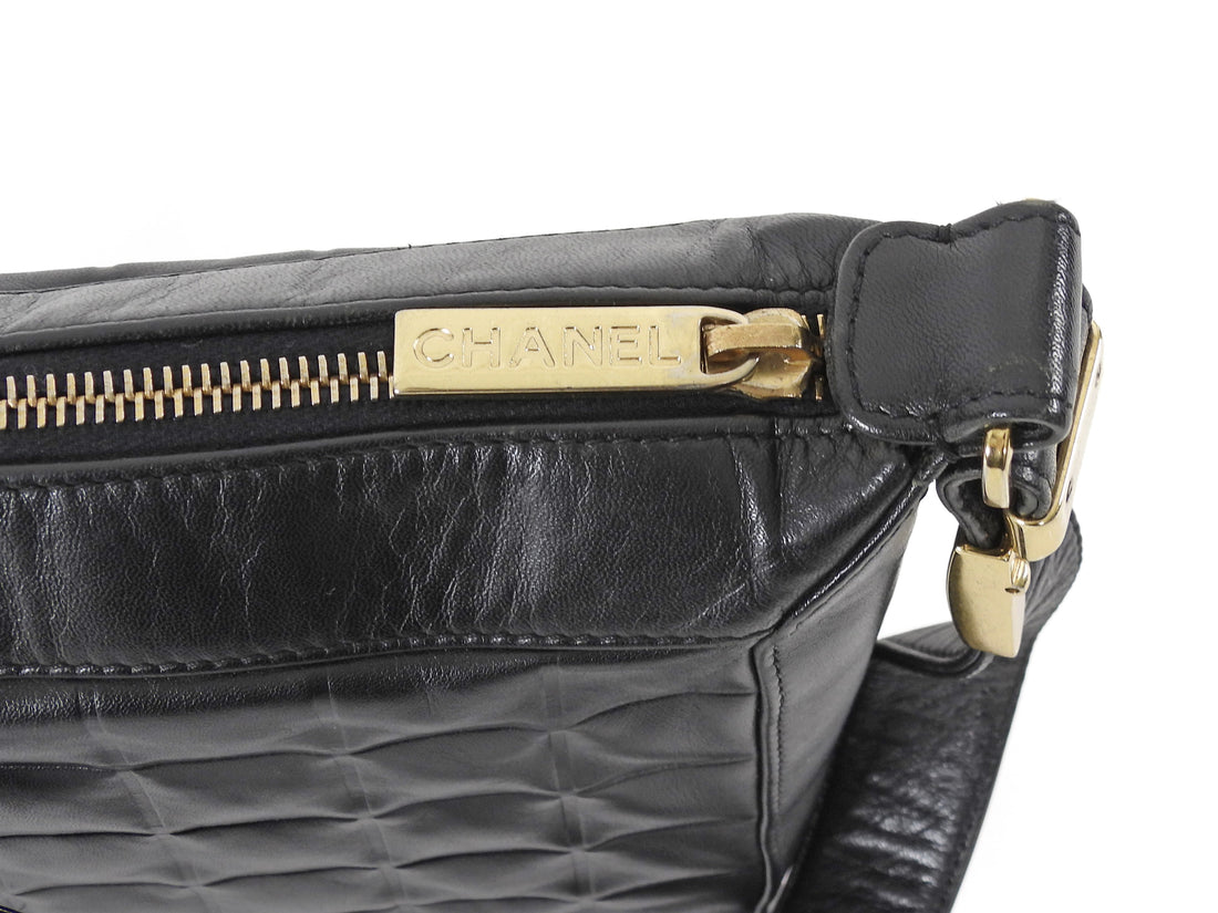 Chanel Vintage 2000 Y2K Choco Bar CC Shoulder Bag