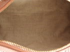 Celine Canvas Triomphe Logo and Leather Boston Small Bag