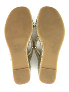 Valentino Beige Rockstud Torchon Espadrille Wedge Sandals - 40