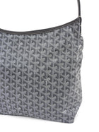 Goyard Grey Goyardine Coated Canvas Boheme Hobo with Pouch