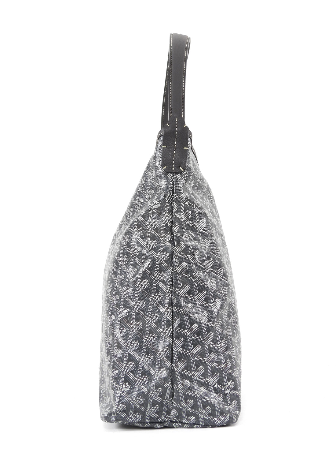 Goyard Grey Goyardine Coated Canvas Boheme Hobo with Pouch
