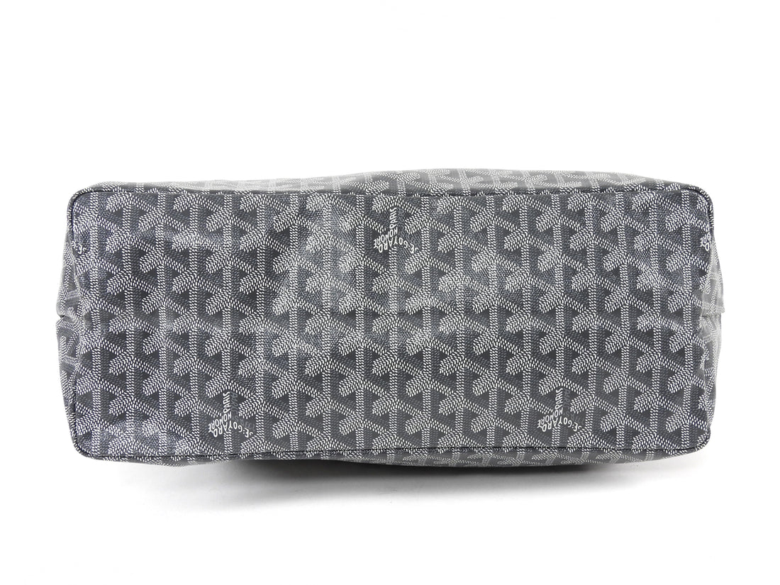 Goyard Grey Goyardine Coated Canvas Boheme Hobo with Pouch